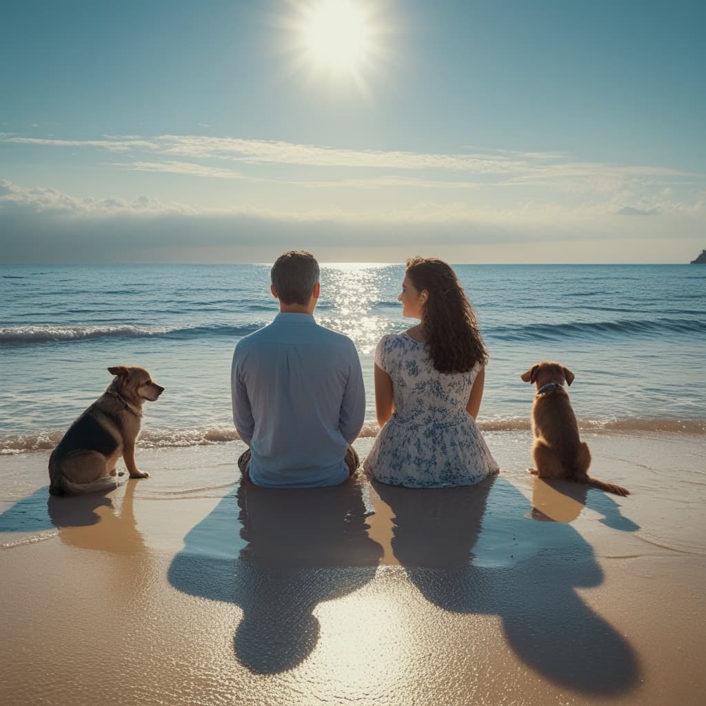 Capturing Eternal Moments: How AI Brought Our Sunset Family Memory to Life #digen ai #FreeAIVideoGenerator