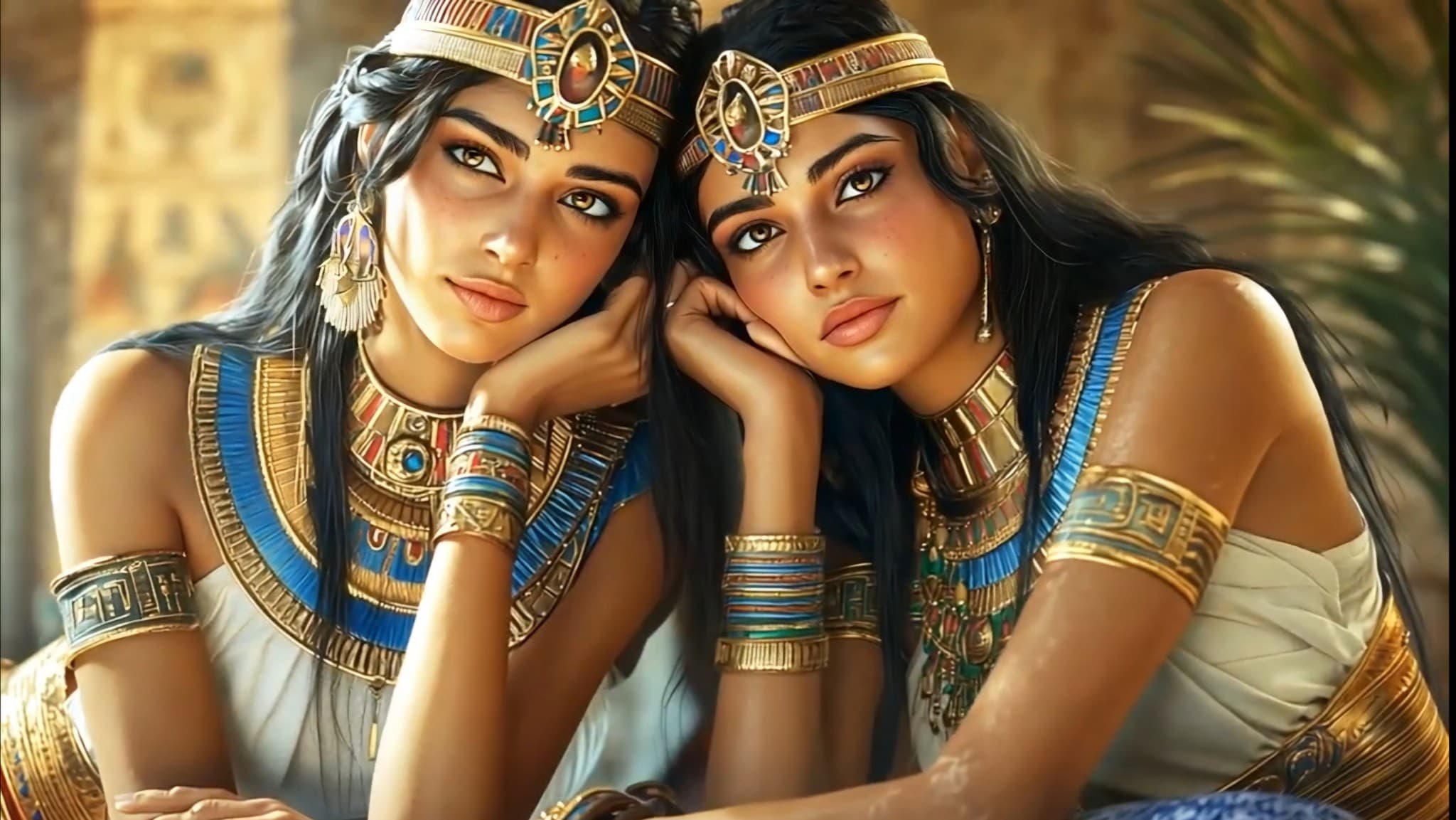 How Did These Ancient Sisters' Bond Become an AI Masterpiece? #digen ai# #FreeAIVideoGenerator
