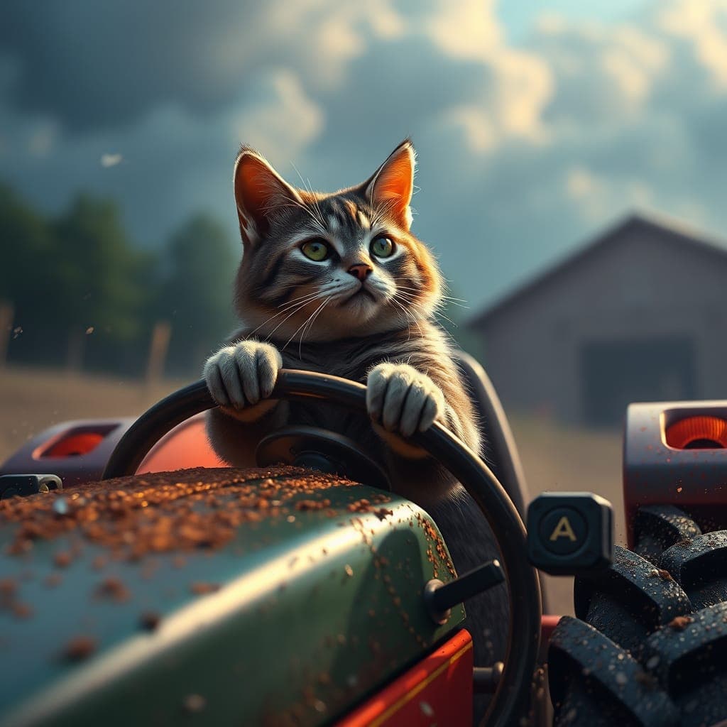 The Tale of Captain Whiskers: How AI Brought a Cat’s Farm Adventure to Life #digenai #FreeAIVideoGenerator