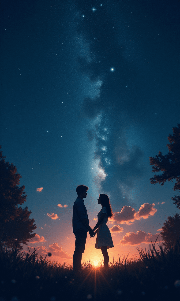 How AI Brought Our Starlit Romance to Life – A One-Click Miracle #digen ai# #FreeAIVideoGenerator#