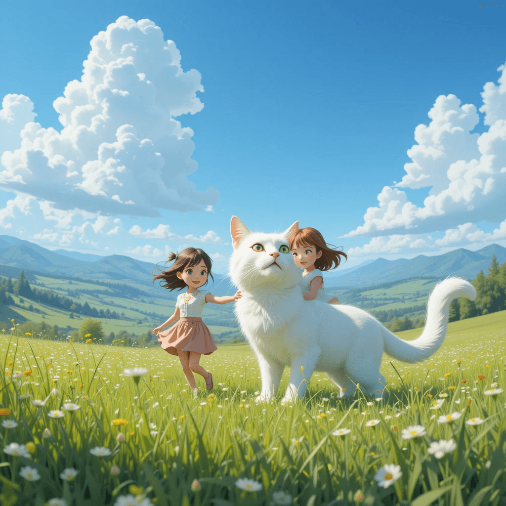 How Two Girls and a Magical Cat Captivated Viewers—All With Free AI Video Tech #digen ai #FreeAIVideoGenerator