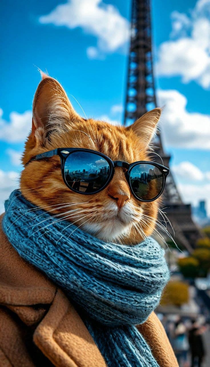 How One Cat Took Paris by Storm: Your Guide to AI Video Magic #digenai #FreeAIVideoGenerator