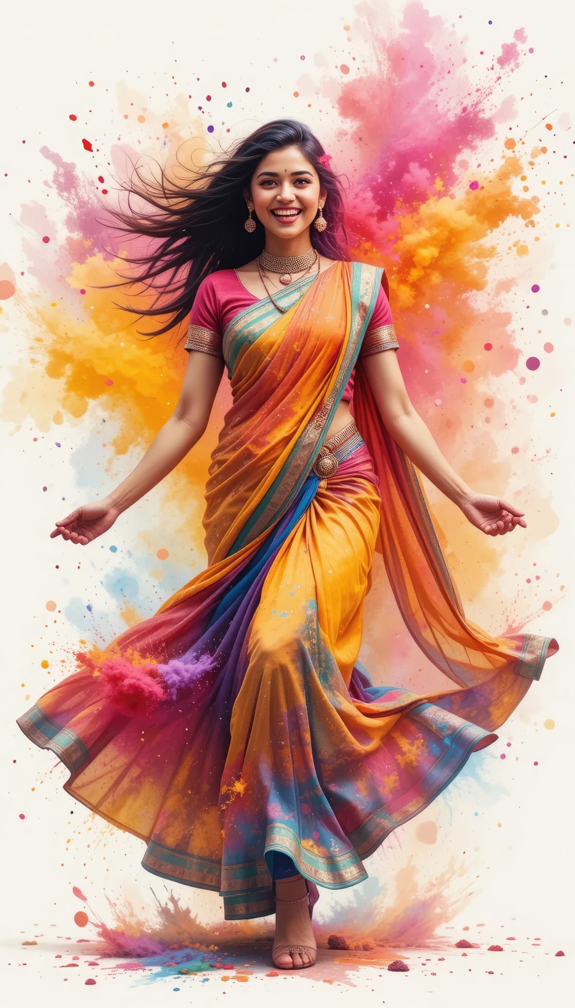 How to Bring Festive Magic to Life with AI: Creating a Colorful Dance Video #digen ai #Free AI Video Generator