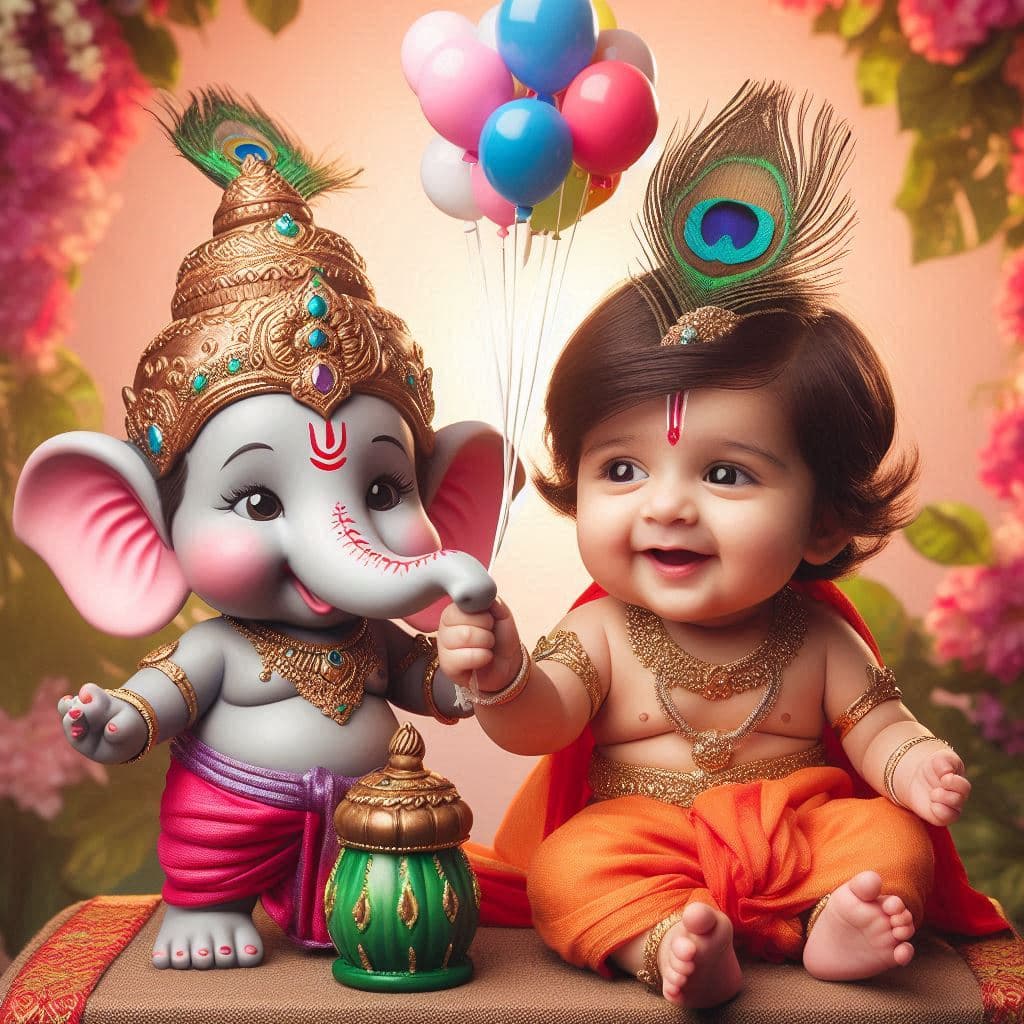 How AI Brought Ganesha and a Baby’s Joy to Life in Vibrant Colors #digen ai #Free AI Video Generator