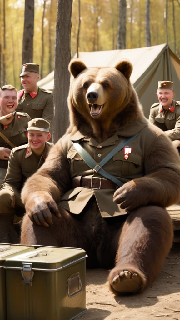 How a Bear General Conquered Social Media with AI Video Magic #digen ai #FreeAIVideoGenerator