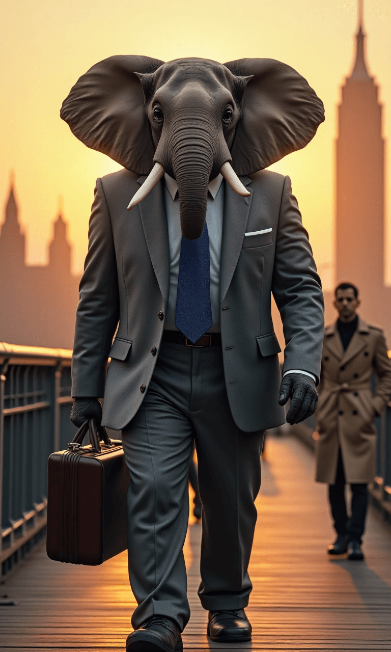 How an Elephant in a Suit Conquered the City: Your Guide to AI Video Magic #digen ai# #FreeAIVideoGenerator