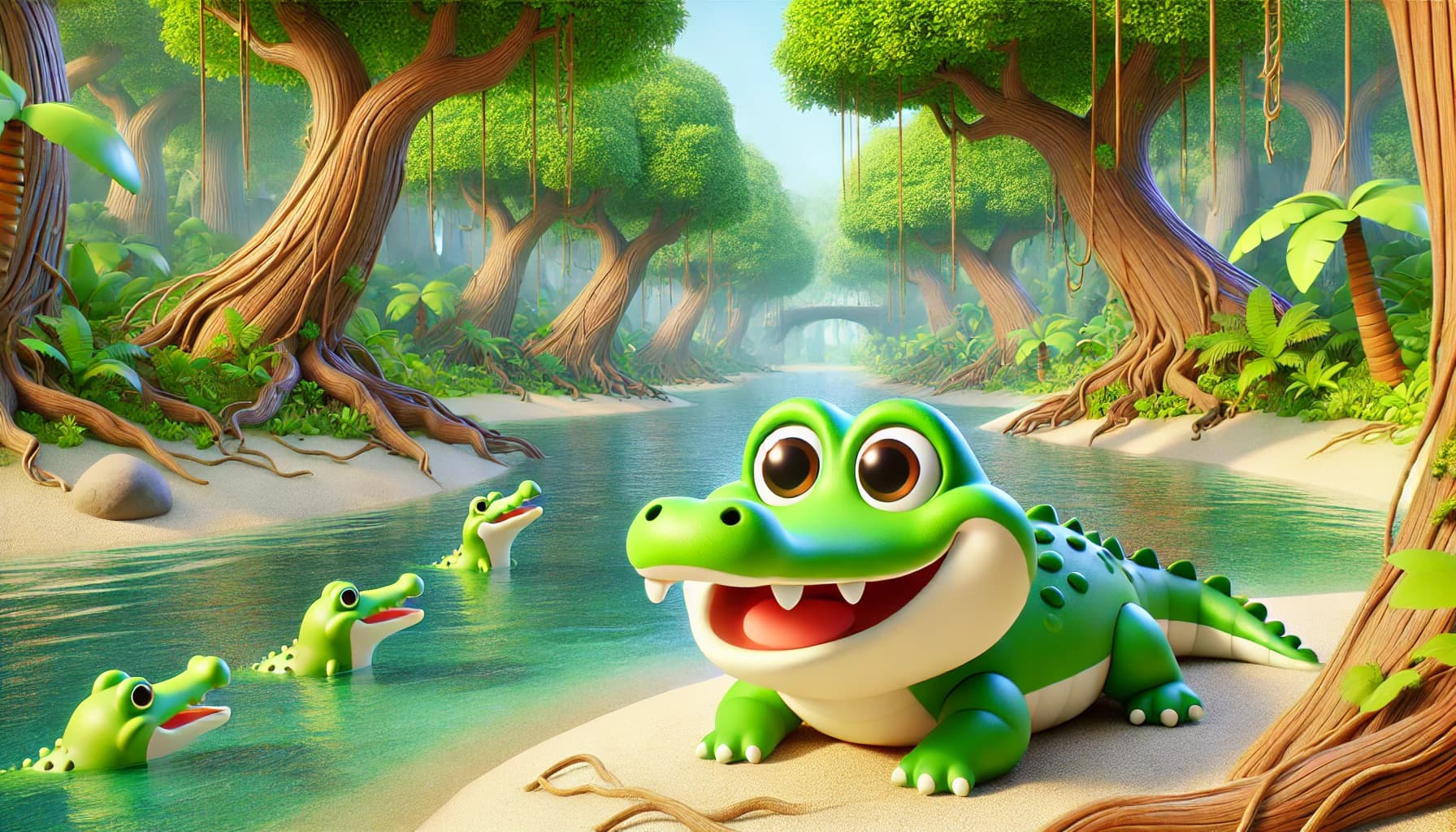 How AI Brought a Crocodile’s Jungle Adventure to Life #digen ai #FreeAIVideoGenerator