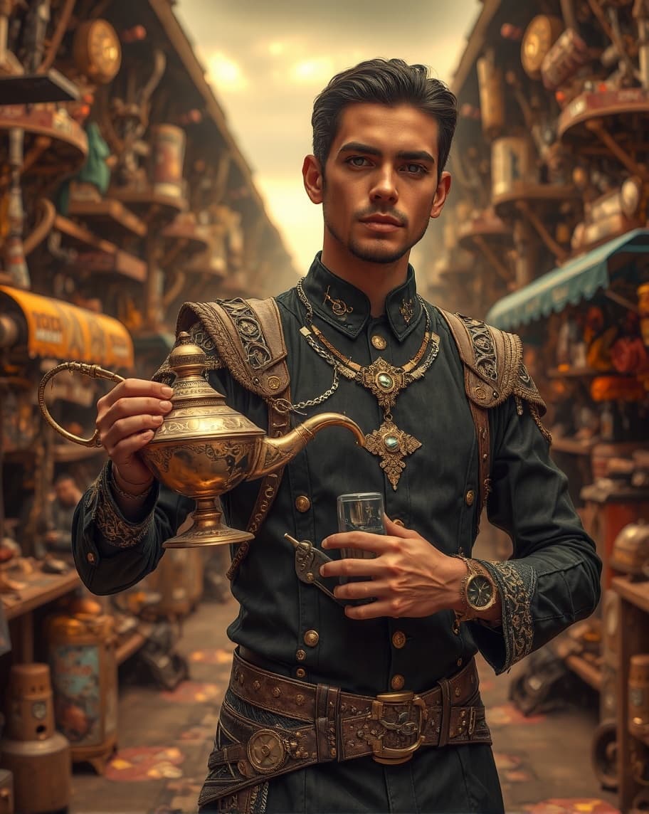 How This Steampunk Inventor Turned His Marketplace Into Magic With AI Video Tech #digenai #FreeAIVideoGenerator