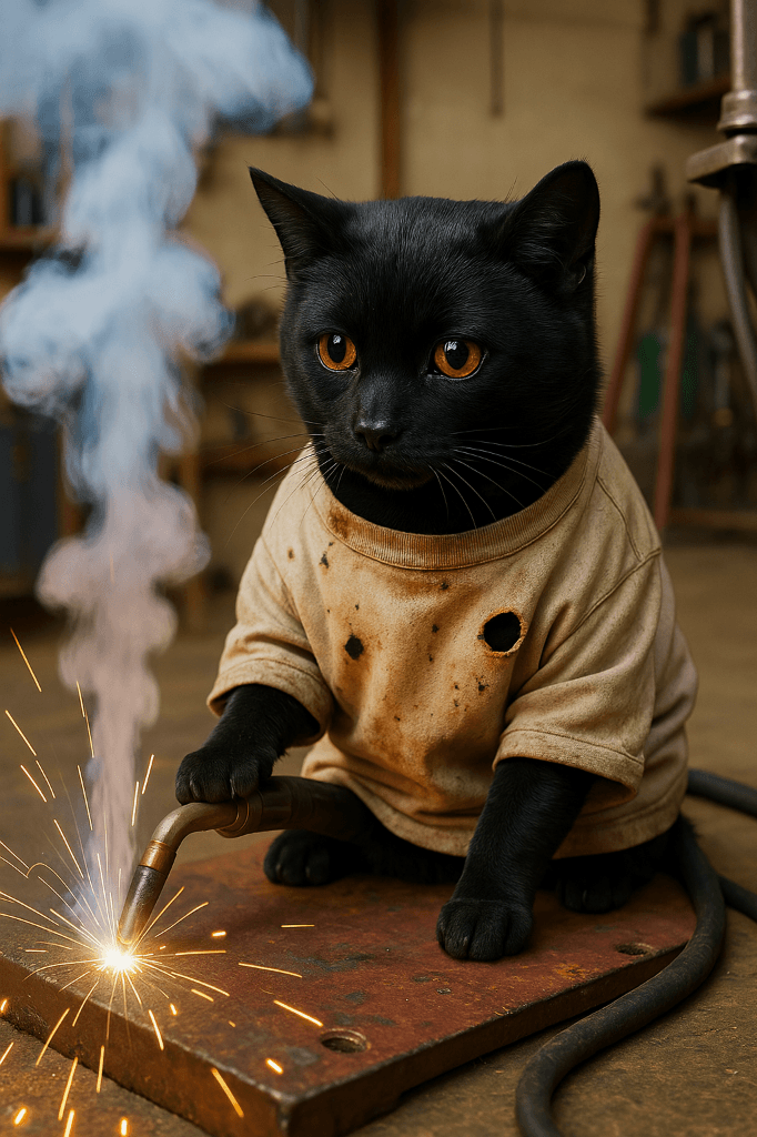 How This Welding Cat Became an AI Video Sensation – And How You Can Too! #digen ai# #Free AI Video Generator#