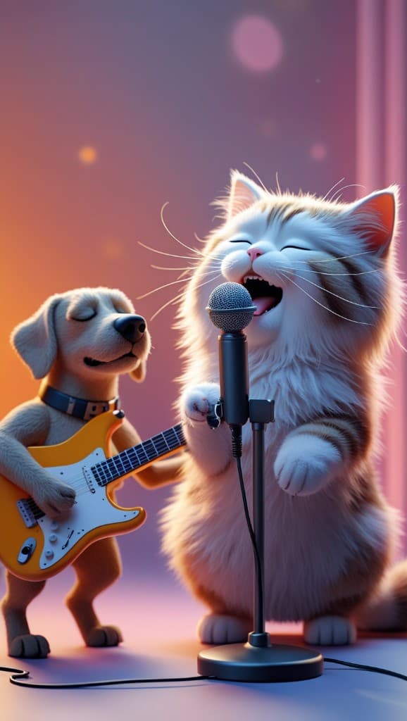 How AI Brought Joyful Paws Together: Create Your Own Animal Band Video #digenai #FreeAIVideoGenerator