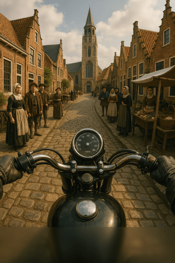 A Motorcyclist’s Time-Travel Tale: How AI Brought History Alive #digen ai# #Free AI Video Generator#